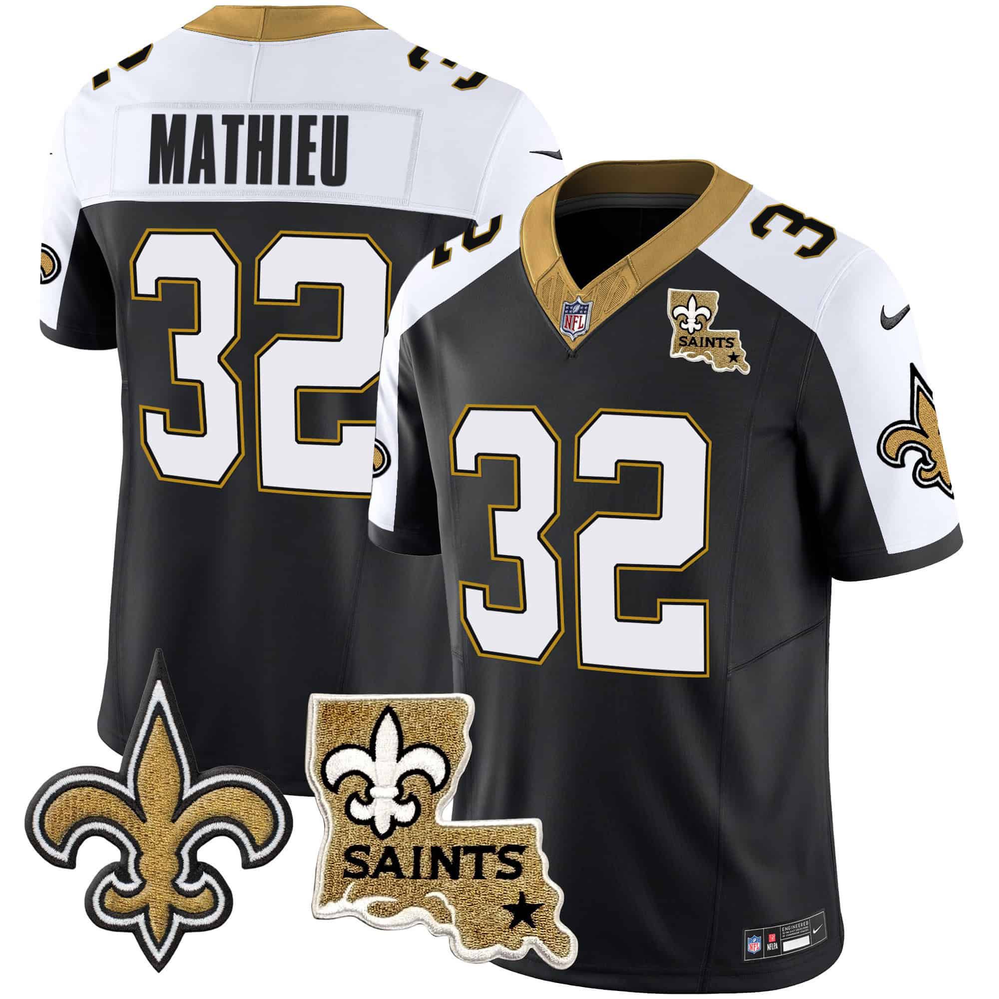 Men New Orleans Saints #32 Mathieu Black 2024 Nike Vapor Limited NFL Jersey